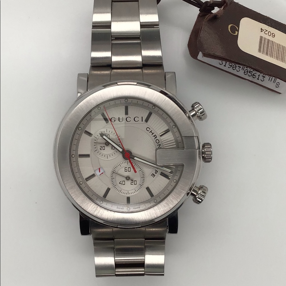 NWT Gucci Chornoscope Stainless Steel Men's Watch